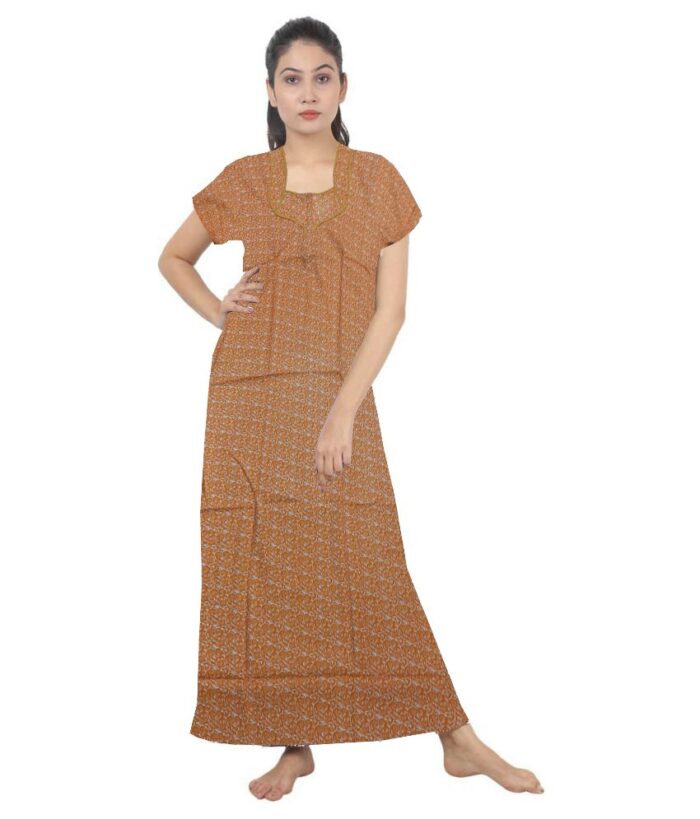 Loose Fit Nighty Long Maxi Sleepwear Nightgown for Women's or Ladies with Super Soft Comfortable Design ( XXL Size )