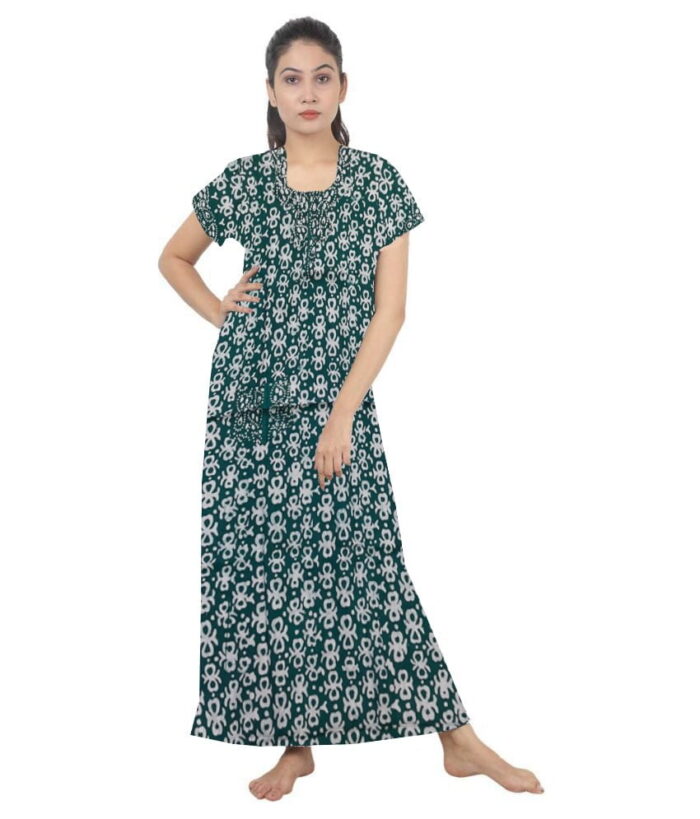 Loose Fit Nighty Long Maxi Sleepwear Nightgown for Women's or Ladies with Super Soft Comfortable Design ( XL Size )