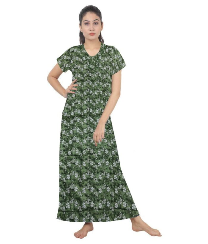 Loose Fit Nighty Long Maxi Sleepwear Nightgown for Women's or Ladies with Super Soft Comfortable Design ( XXL Size )