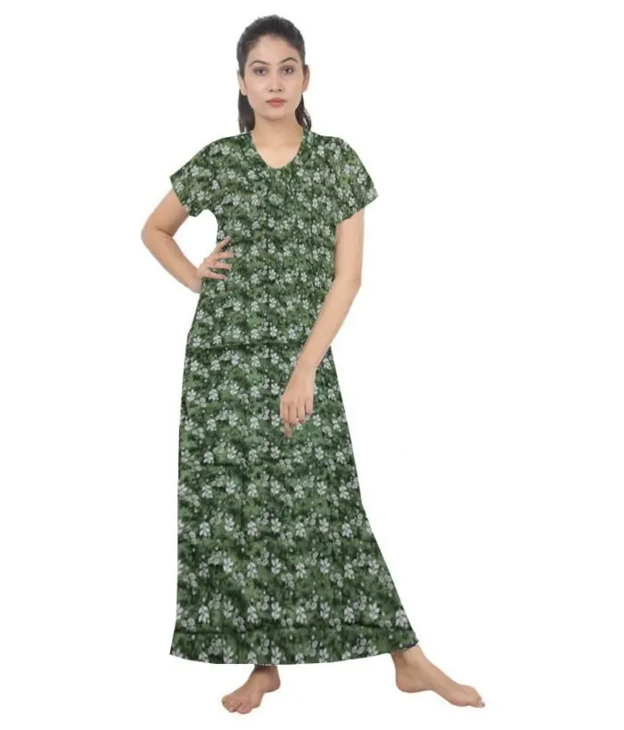 Loose Fit Nighty Long Maxi Sleepwear Nightgown for Women's or Ladies with Super Soft Comfortable Design ( XXL Size )