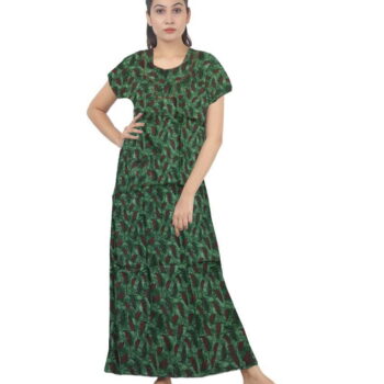 Loose Fit Nighty Long Maxi Sleepwear Nightgown for Women's or Ladies with Super Soft Comfortable Design ( L Size )