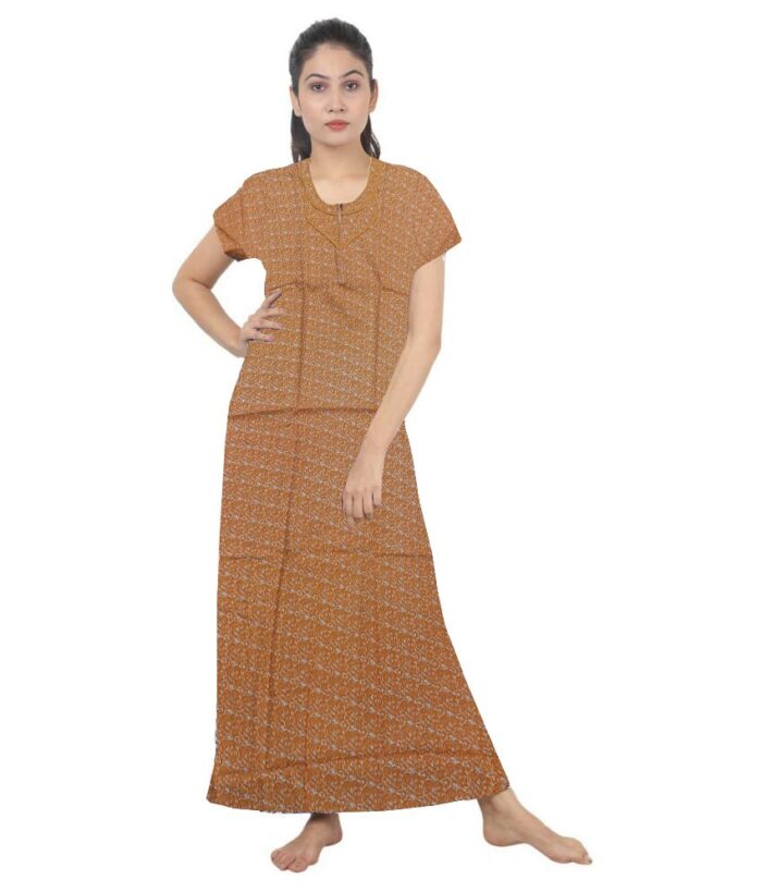 Loose Fit Nighty Long Maxi Sleepwear Nightgown for Women's or Ladies with Super Soft Comfortable Design ( XL Size )