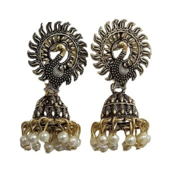 Earrings for Women Jewellery Kashmiri Jhumka earrings for Girls and Women - Length 4 cm