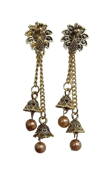 Earrings for Women Jewellery Kashmiri Jhumka earrings for Girls and Women - Length 6 cm