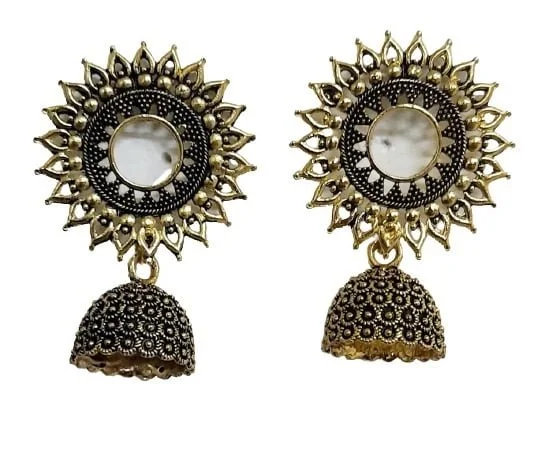 Earrings for Women Jewellery Kashmiri Jhumka earrings for Girls and Women - Length 4 cm