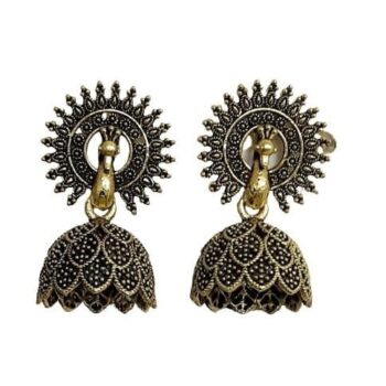 Earrings for Women Jewellery Kashmiri Jhumka earrings for Girls and Women - Length 3 cm