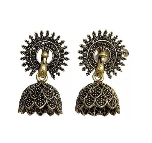 Earrings for Women Jewellery Kashmiri Jhumka earrings for Girls and Women - Length 3 cm