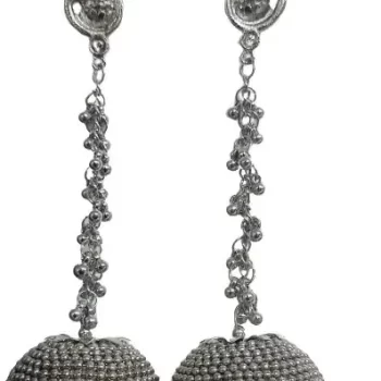Traditional Ethnic Bridal Wedding Hangings Meenakari jhumka Jewellery for Women/Girls- Length 14 cm
