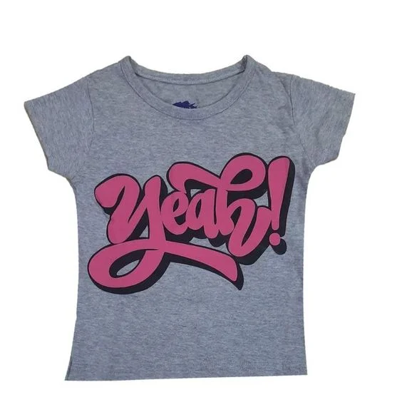Girls T Shirts New Trendy Cotton Girls Grey TShirt 2-3 Years