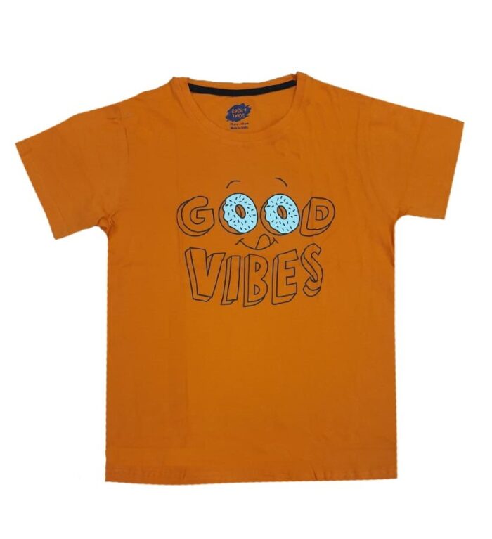 Best Buy T Shirt Boys Trendy Cotton T Shirts Orange Color 5-6 Years , 11-12 Years & 13-14 Years