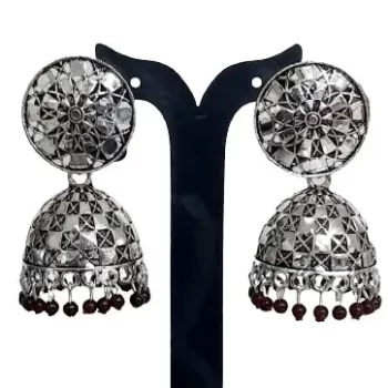 Traditional Ethnic Bridal Wedding Hangings Meenakari jhumka Jewellery for Women/Girls-FJ0062