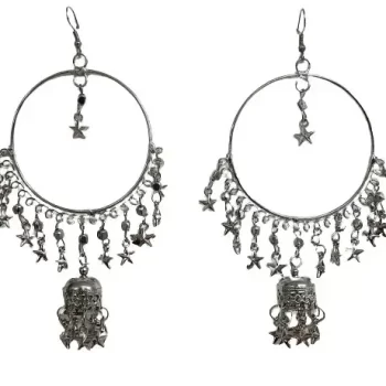 Traditional Ethnic Bridal Wedding Hangings Meenakari jhumka Jewellery for Women/Girls-FJ0069