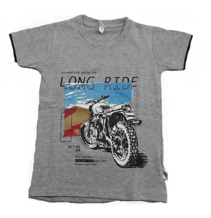 Best TShirts Boys Cotton Trendy Grey T-Shirt 2- 12 Years