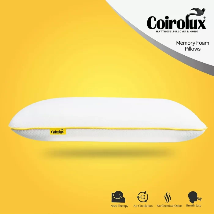 Memory Foam Standard Pillow with Fabric Pillow Cover