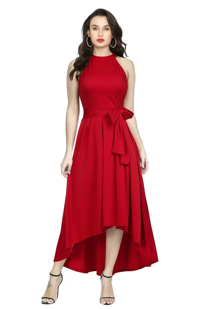 Women's Western Dress - Style Deltin Red