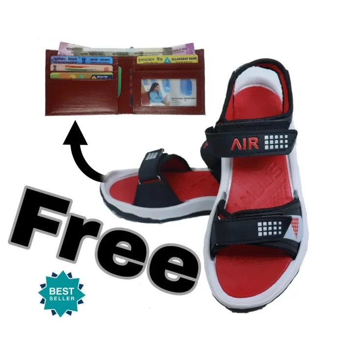 Men's Sandal + Leather Wallet - Combo Offer