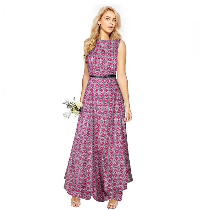 Women's Western Dress - Style Morpichh Gown Pink