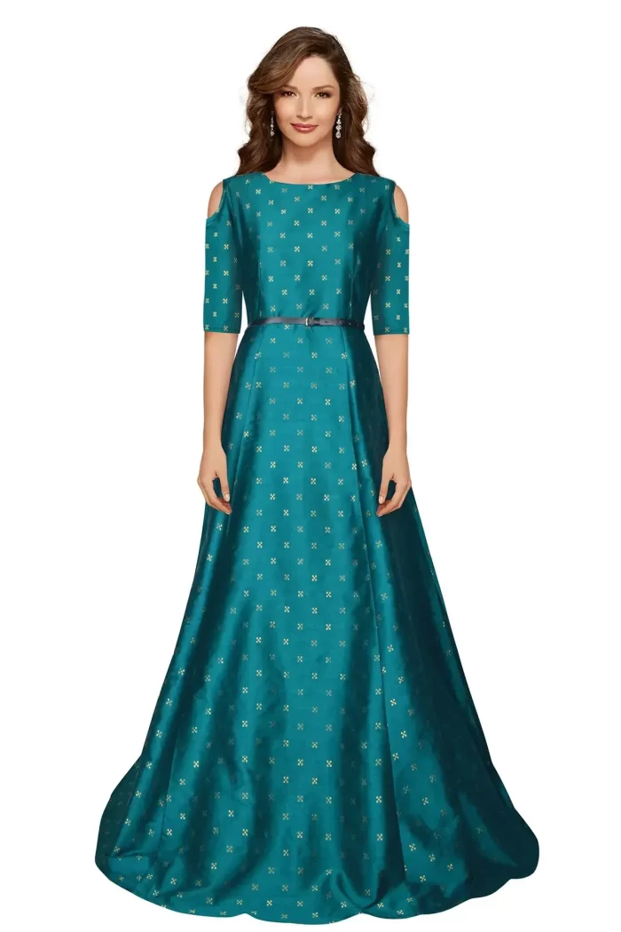 Women's Western Dress - Style Sofia Green