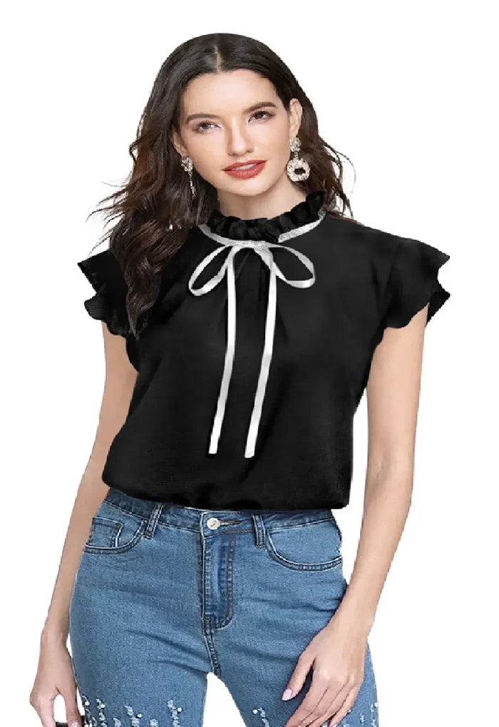 Women's Western Top - Style Tipsy Tops 22 Black