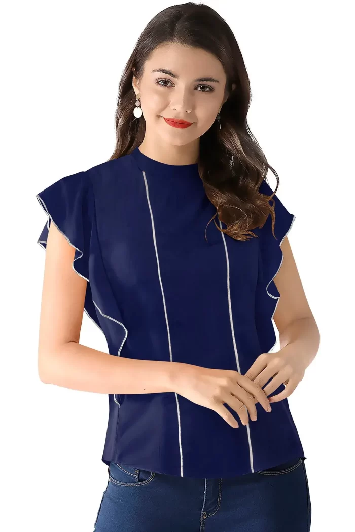 Women's Western Top - Style Tipsy Tops 18 Blue