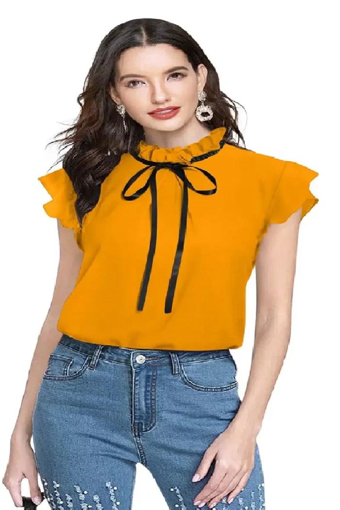 Women's Western Top - Style Tipsy Tops 22 Yellow