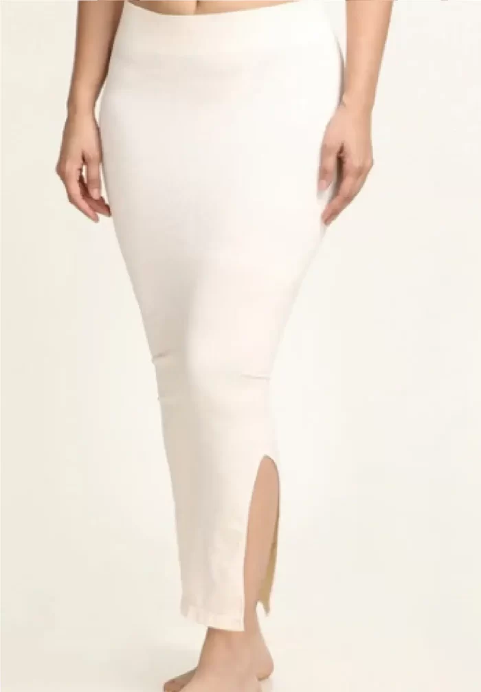 Women's Regular Fit Lycra Petticoat White - Saree Shape Wear