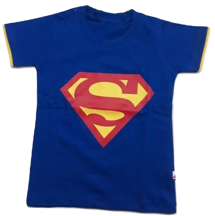 Best TShirts Boys Cotton Trendy Superman Blue T-Shirt 2- 12 Years