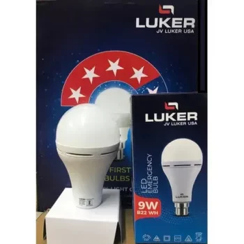 LUKER 9W LED EMERGENCY BULB - Color White