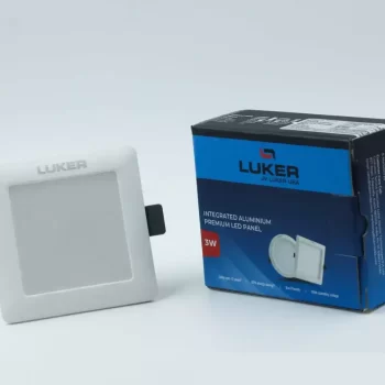 LUKER 3W LIVIANO SLIM PANEL SQUARE LED LIGHT - Color White