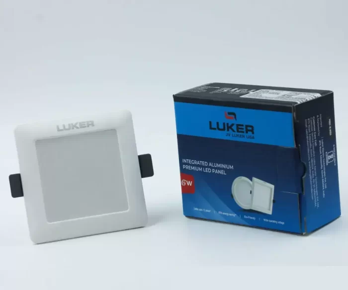 LUKER 6W LIVIANO SLIM PANEL SQUARE LED LIGHT - Color White