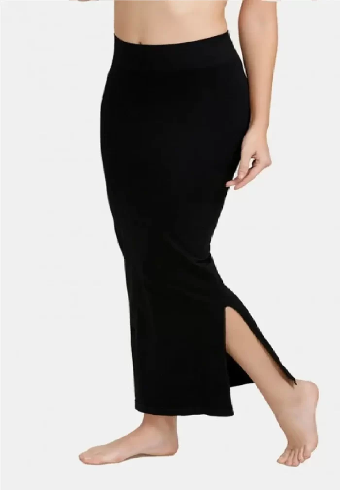 Women's Regular Fit Lycra Petticoat Black - Saree Shape Wear