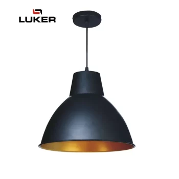 Luker E27 Holder - Indoor Hanging Light Fixtures Black LHL203E27