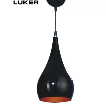 Luker E27 Holder - Indoor Hanging Light Fixtures Black LHL211-1E27