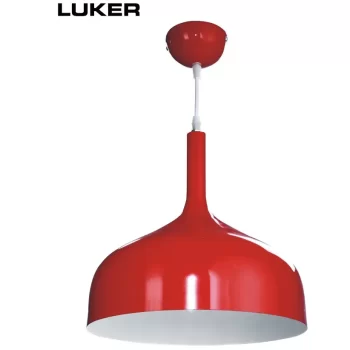 Luker E27 Holder - Indoor Hanging Light Fixtures Red LHL206E27