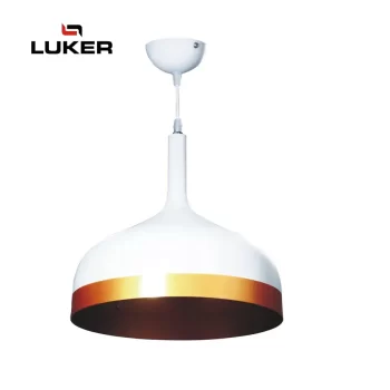 Luker E27 Holder - Indoor Hanging Light Fixtures White LHL207E27