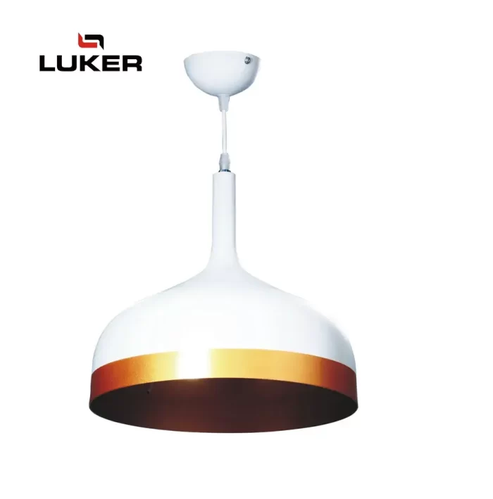 Luker E27 Holder - Indoor Hanging Light Fixtures White LHL207E27