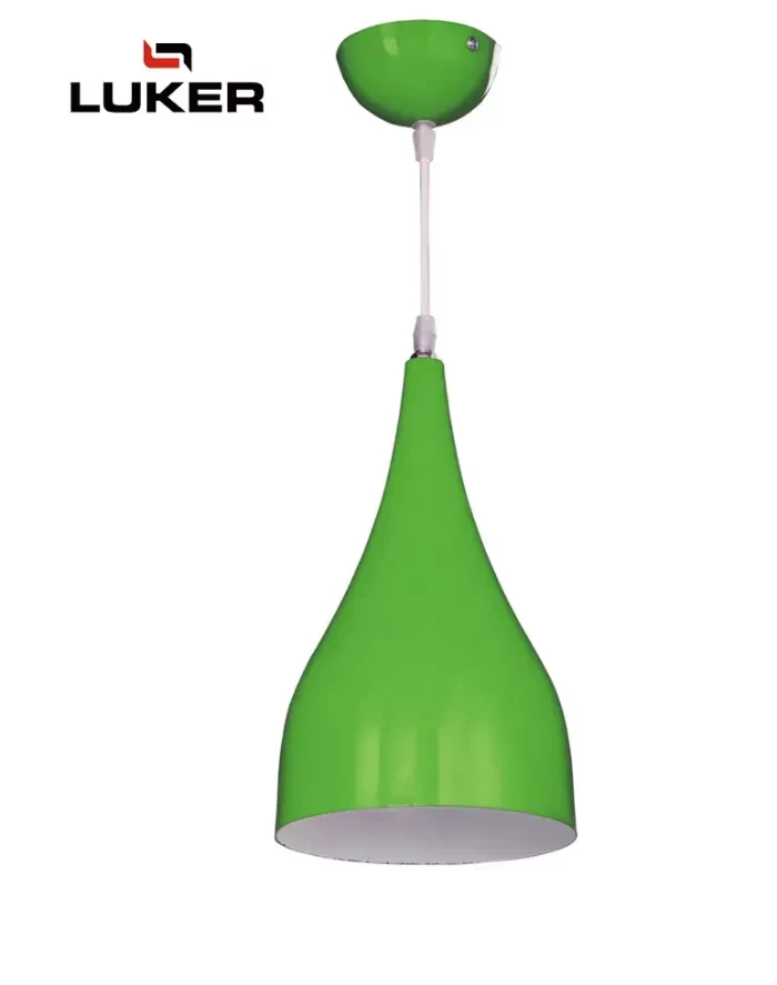 Luker E27 Holder - Indoor Hanging Light Fixtures Green LHL209E27