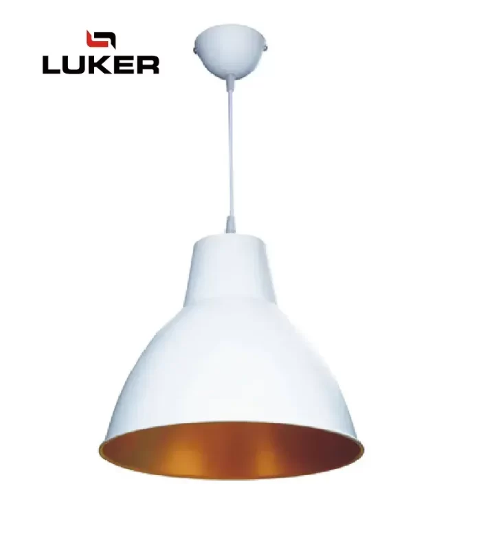 Luker E27 Holder - Indoor Hanging Light Fixtures White LHL204E27
