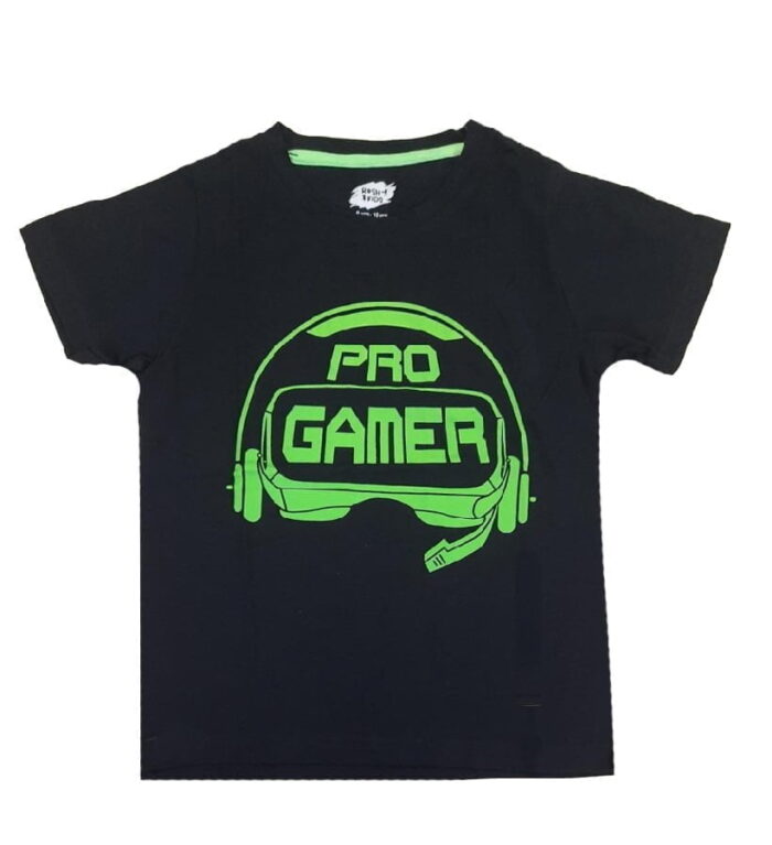 Online TShirt Store for Boys Fashionable Best Cotton Black T Shirt 09-10 Years