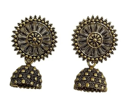 Earrings for Women Jewellery Kashmiri Jhumka earrings for Girls and Women - Length 4 cm