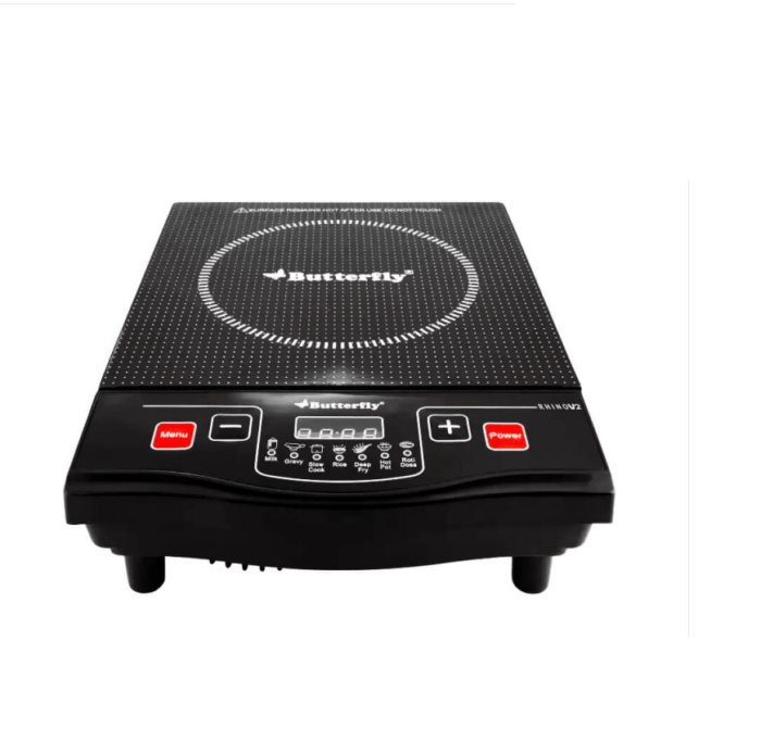 Butterfly Rhino V2 Power Hob 1600 Watt Induction Cooktop, Black