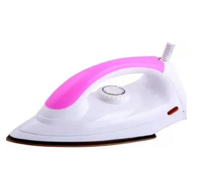 Butterfly Magic 750-Watt Dry Iron (White/Pink)