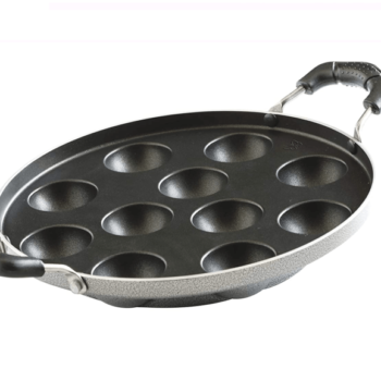 Butterfly Raga Non-Stick Aluminium Paniyarakal, 25 cm, Black 11 CAV