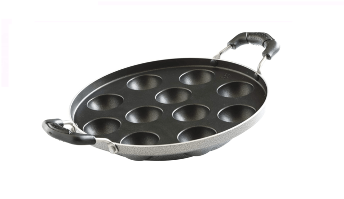 Butterfly Raga Non-Stick Aluminium Paniyarakal, 25 cm, Black 11 CAV