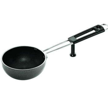 Butterfly Raga Non-Stick Aluminium Tadka Pan, 10 cm, Black