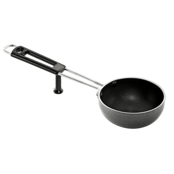 Butterfly Raga Non-Stick Aluminium Tadka Pan, 13 cm, Black - Image 2
