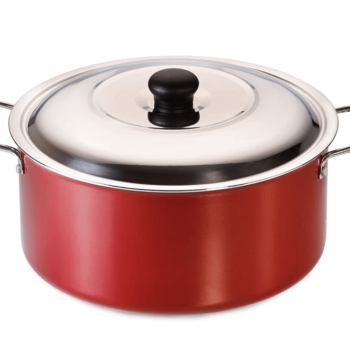 Butterfly Kroma Non-Stick Aluminium Briyani Pot with Lid, 9 Litre , Maroon