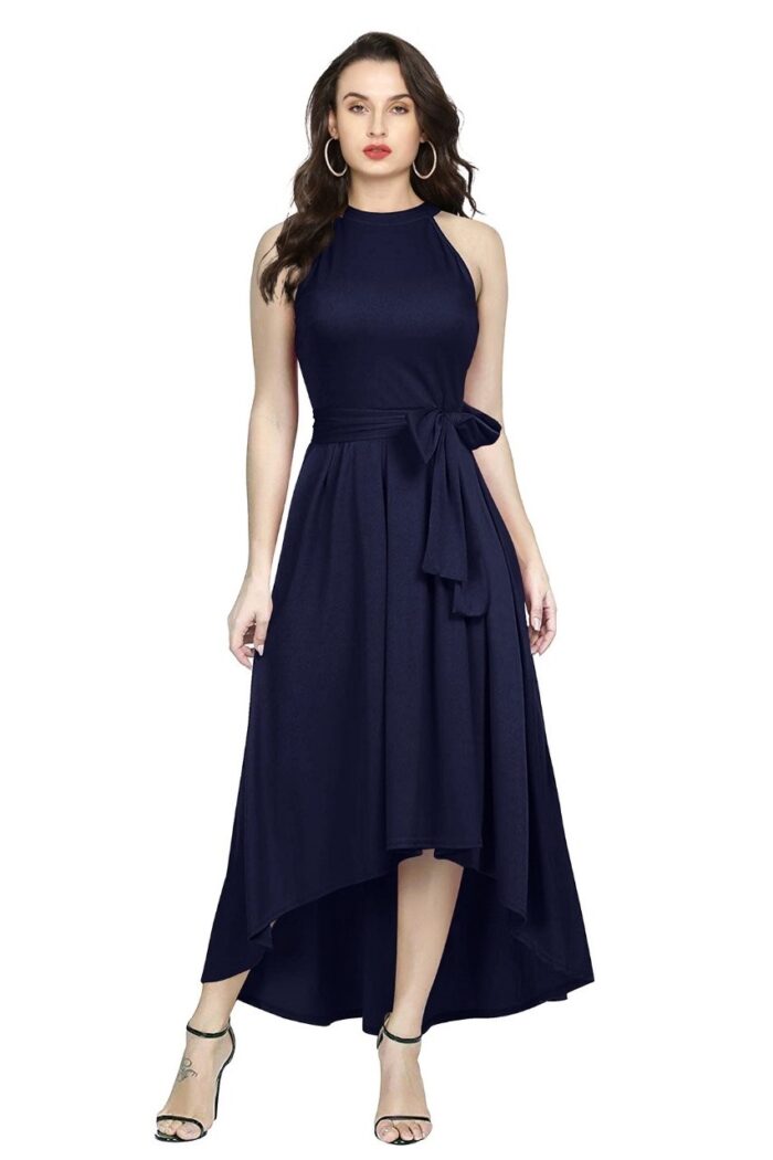 Women's Western Dress - Style Deltin Blue