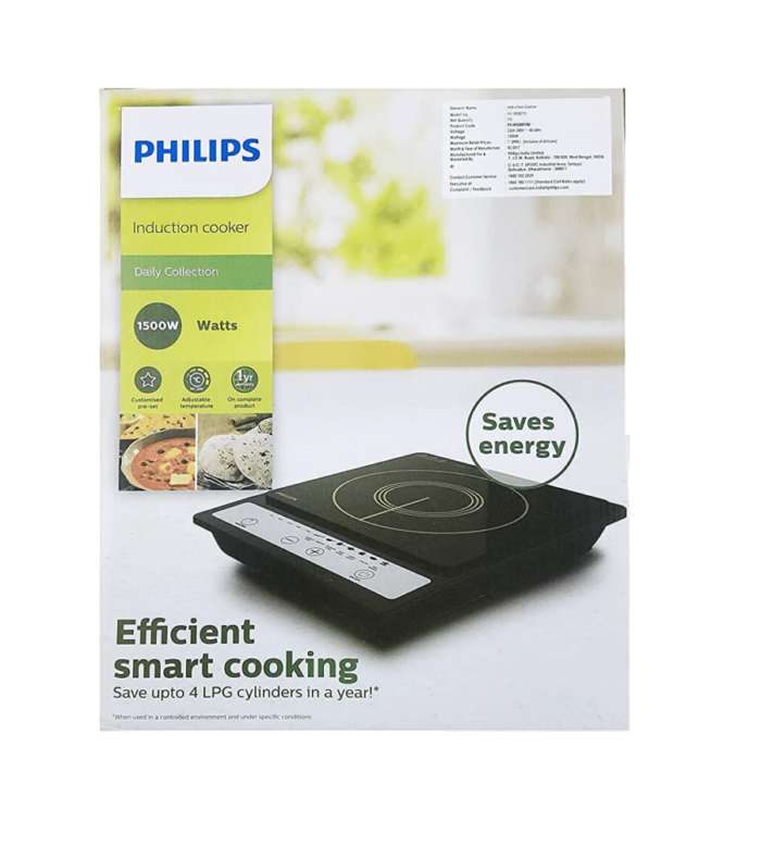Philips HD4920 Induction Cooktop Save Energy, BLACK