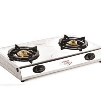 Butterfly LPG Rhino 2 Burner Stainless Steel Open Gas Stove (Multicolor)